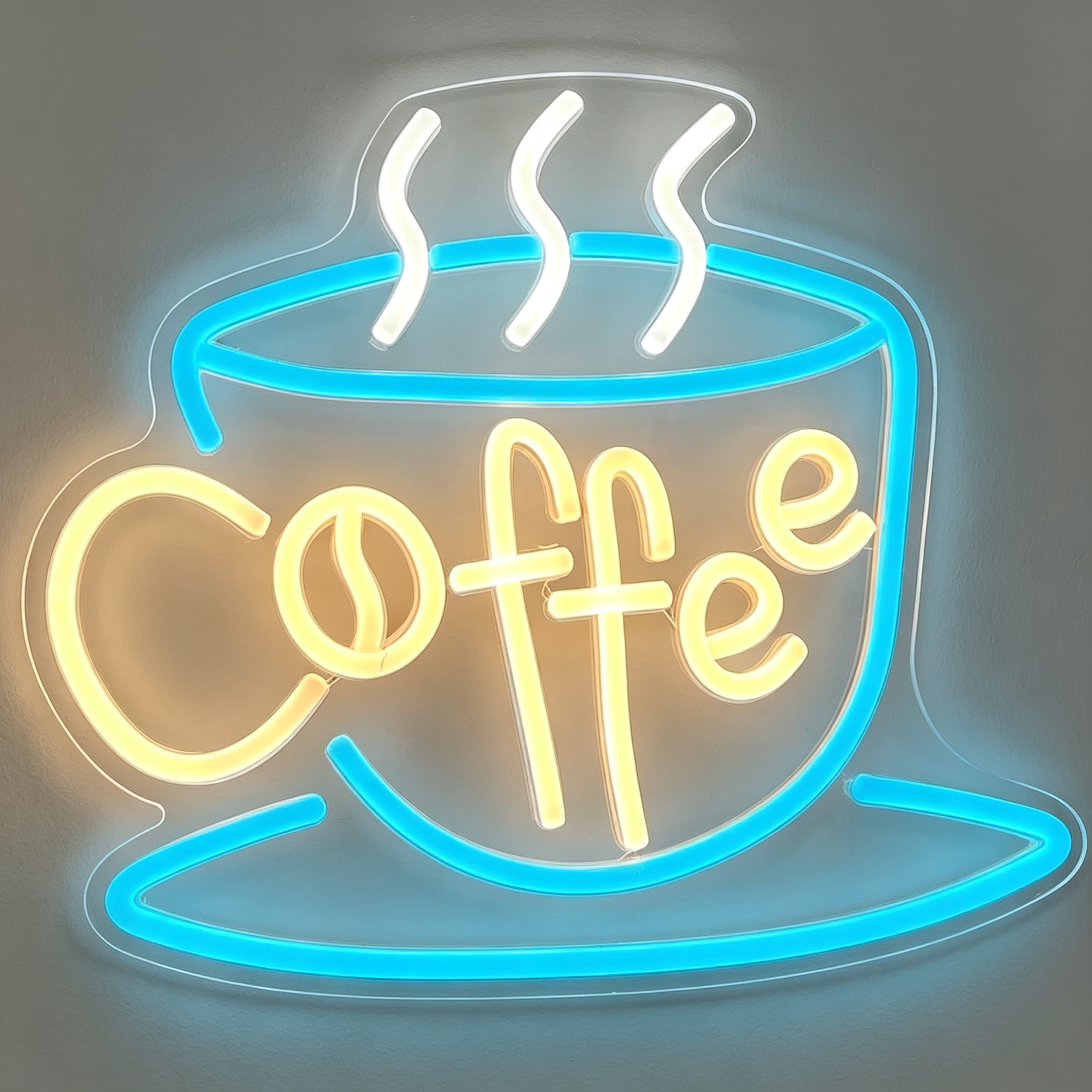 Coffee Mug Shaped "Coffee" Neon Sign