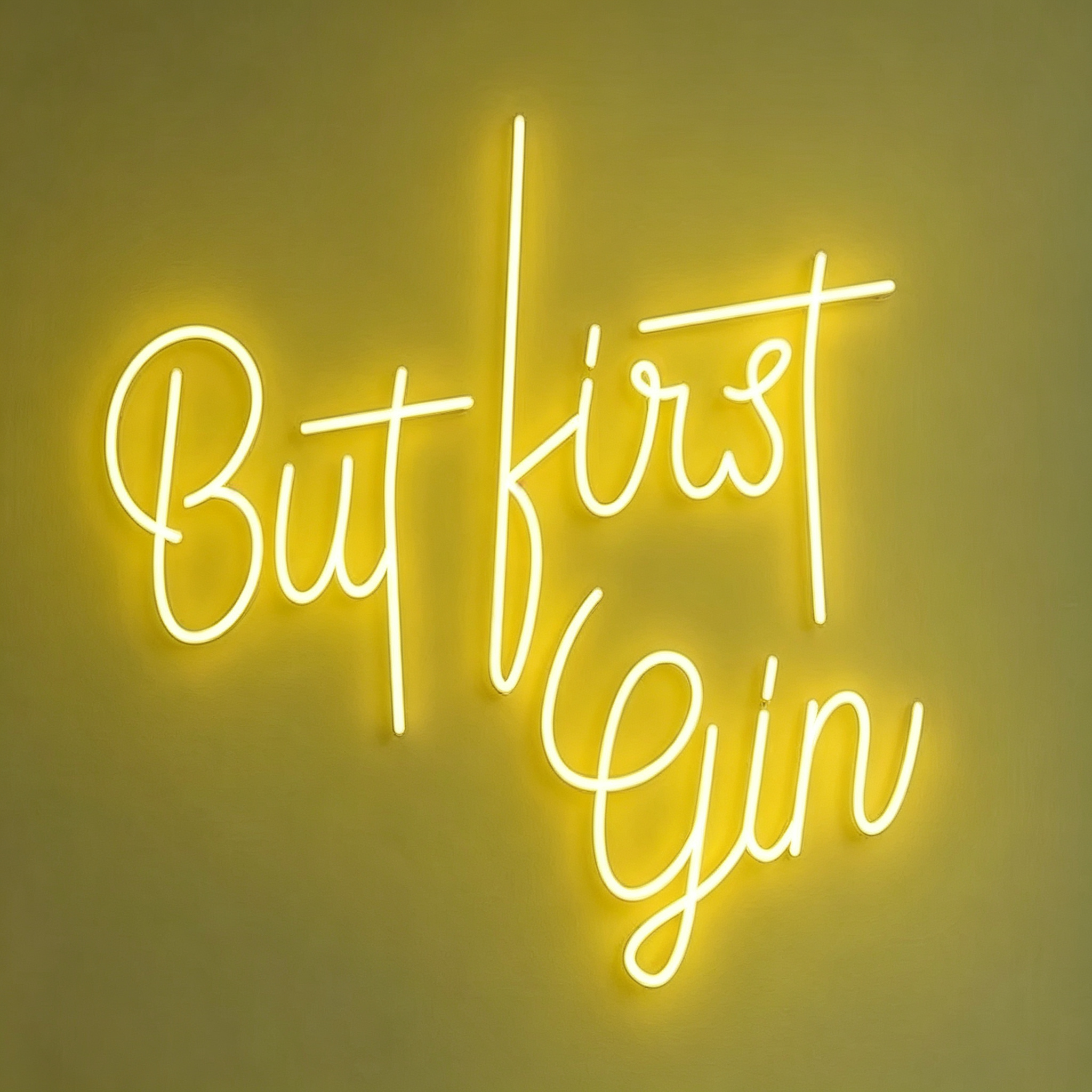 But First Gin Neon Sign