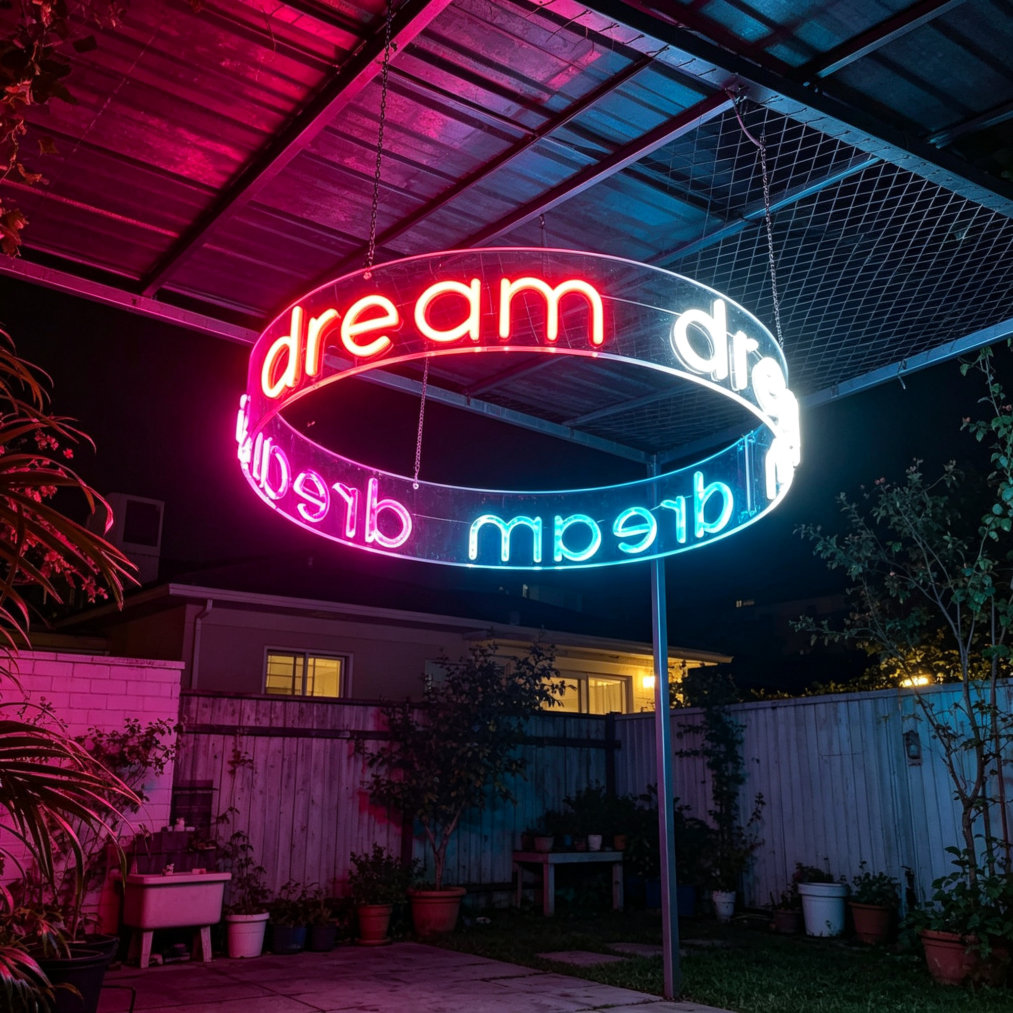 360° Circular "Dream" LED Neon Ring Sign