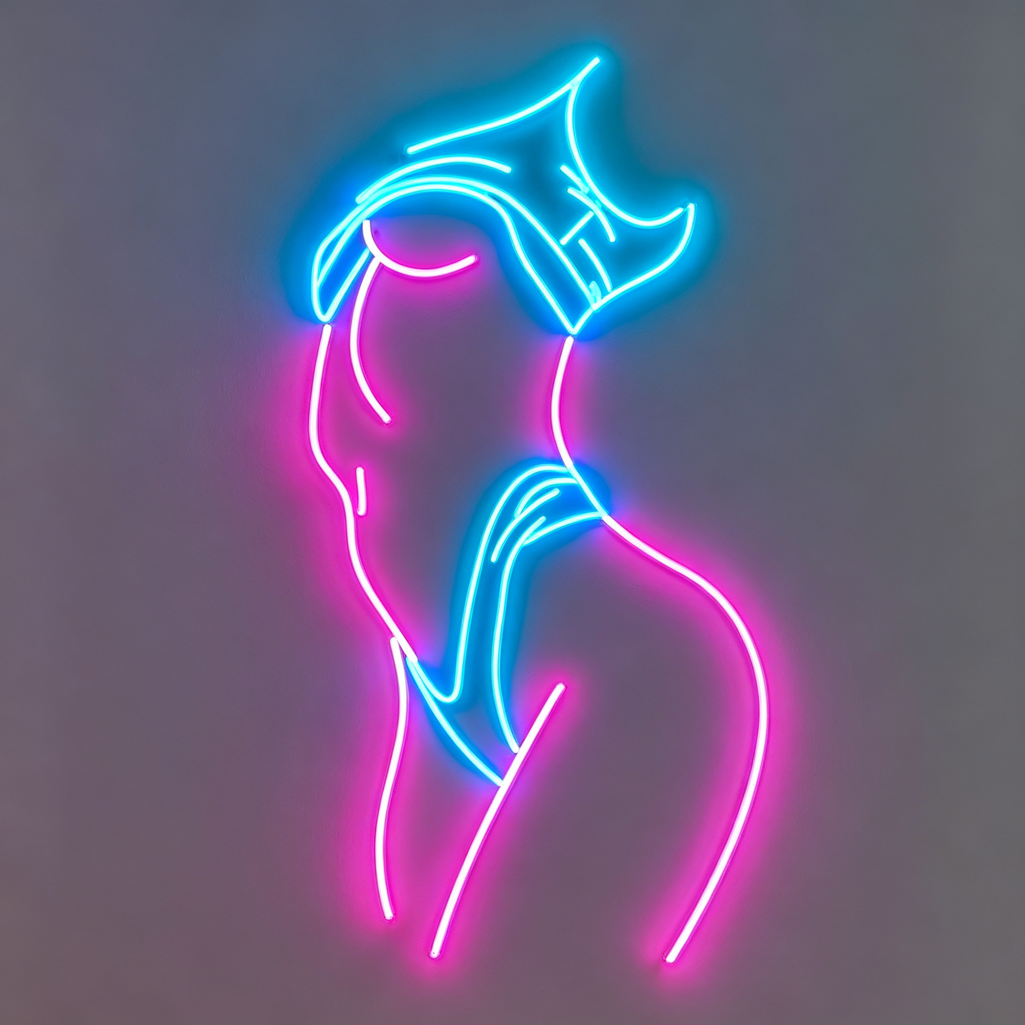 Female Body Silhouette LED Neon Sign