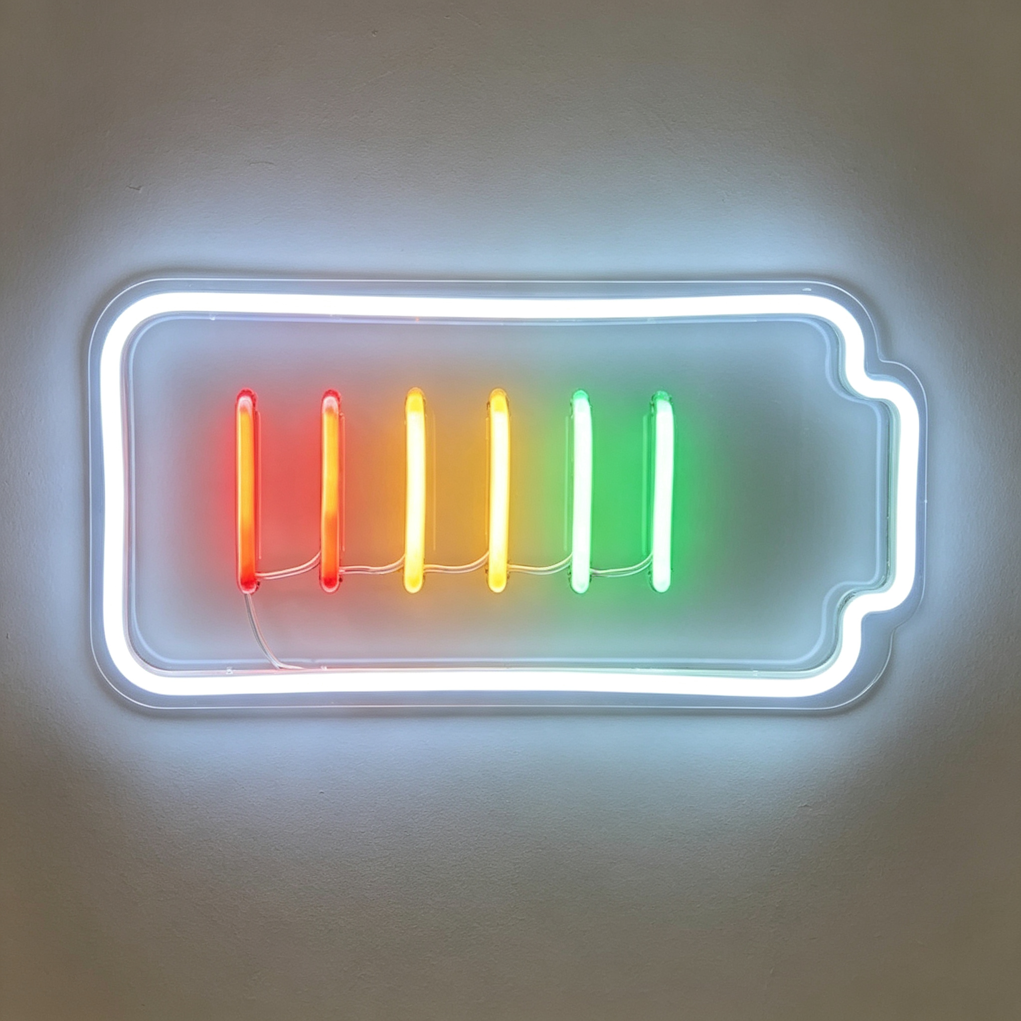 Fully Charged Battery LED Neon Sign