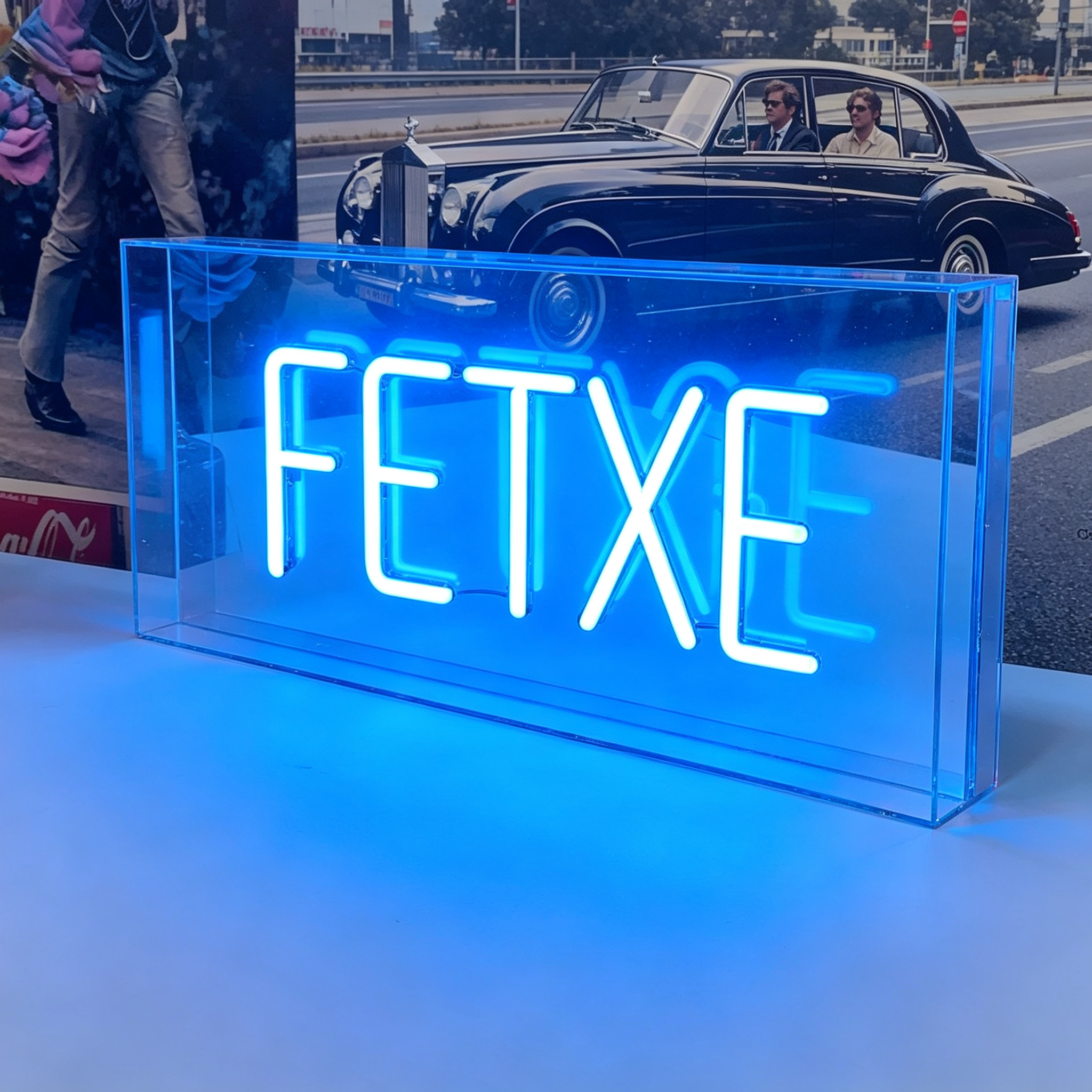 Custom Neon Light Box Signs - AA Battery Powered or Plug-In Options