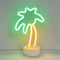 Dual-Color Palm Tree Desktop LED Neon Night Light