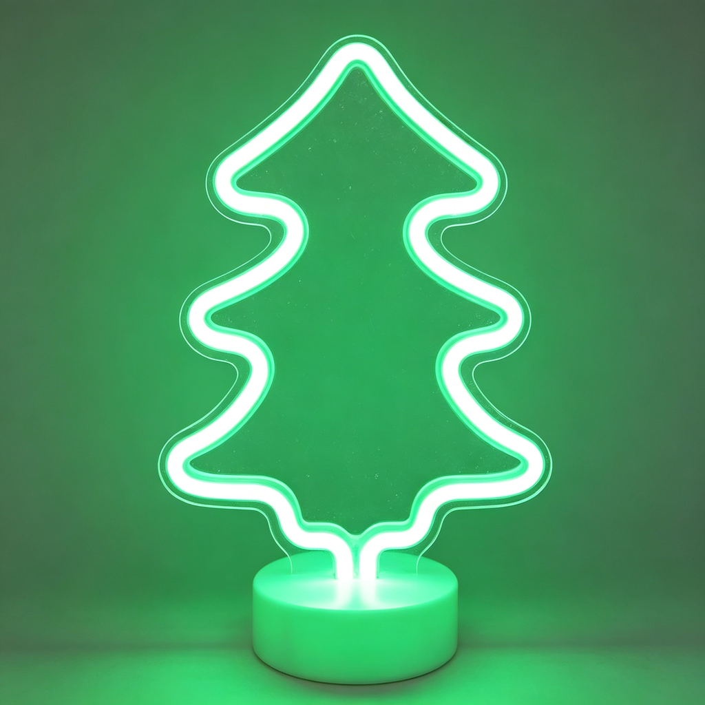 Custom Tabletop LED Neon Sign - Free Standing, Battery Powered or Plug-In