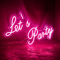 Let's Party LED Neon Sign