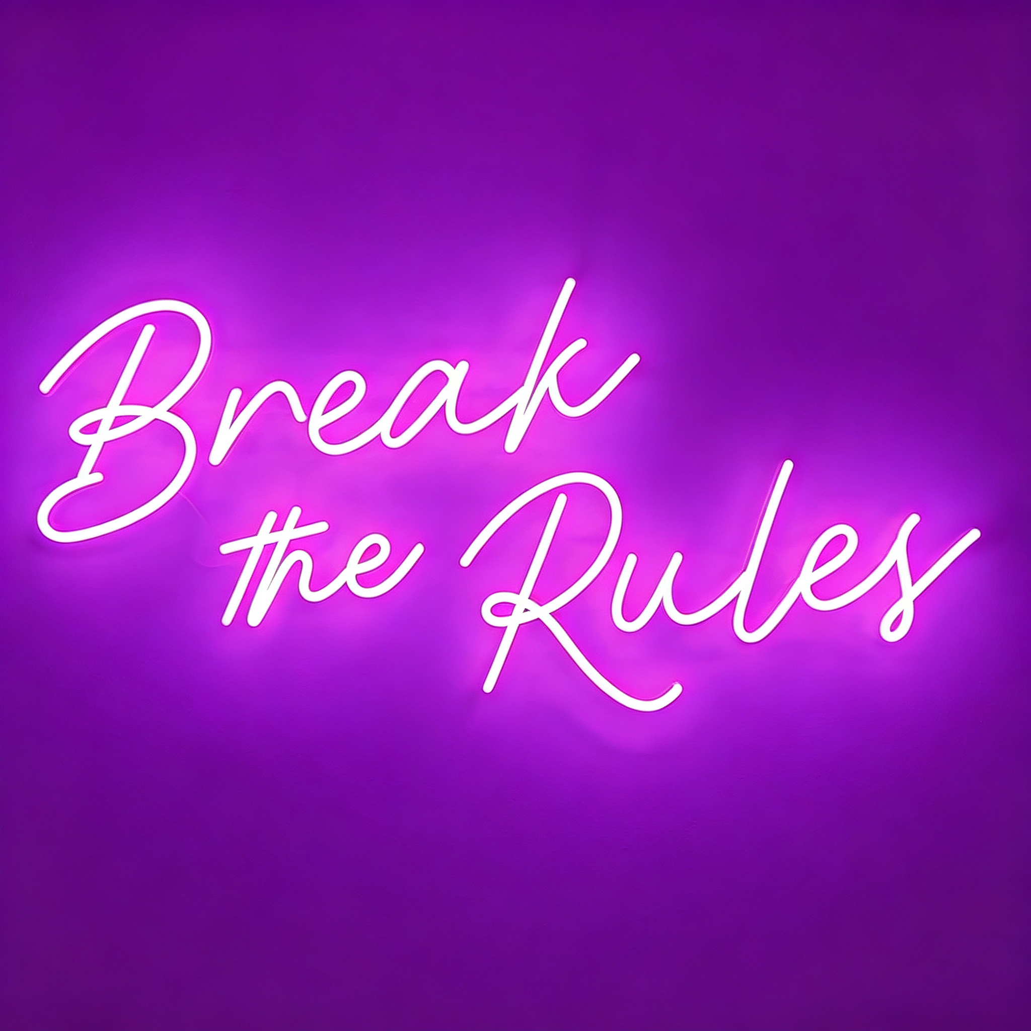 Break The Rules LED Neon Sign