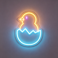Hatching Chick Neon Sign