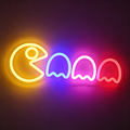 Arcade Character Chasing Three Ghosts LED Neon Sign