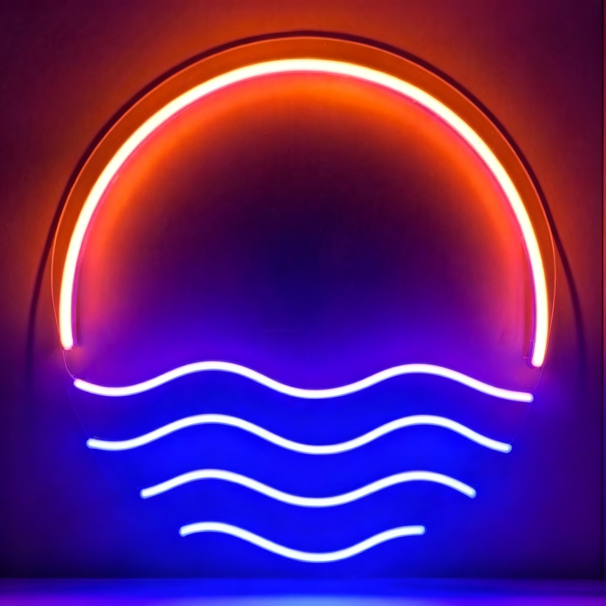 Sunset Ocean Waves LED Neon Sign