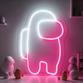 Among Us Character Outline LED Neon Sign