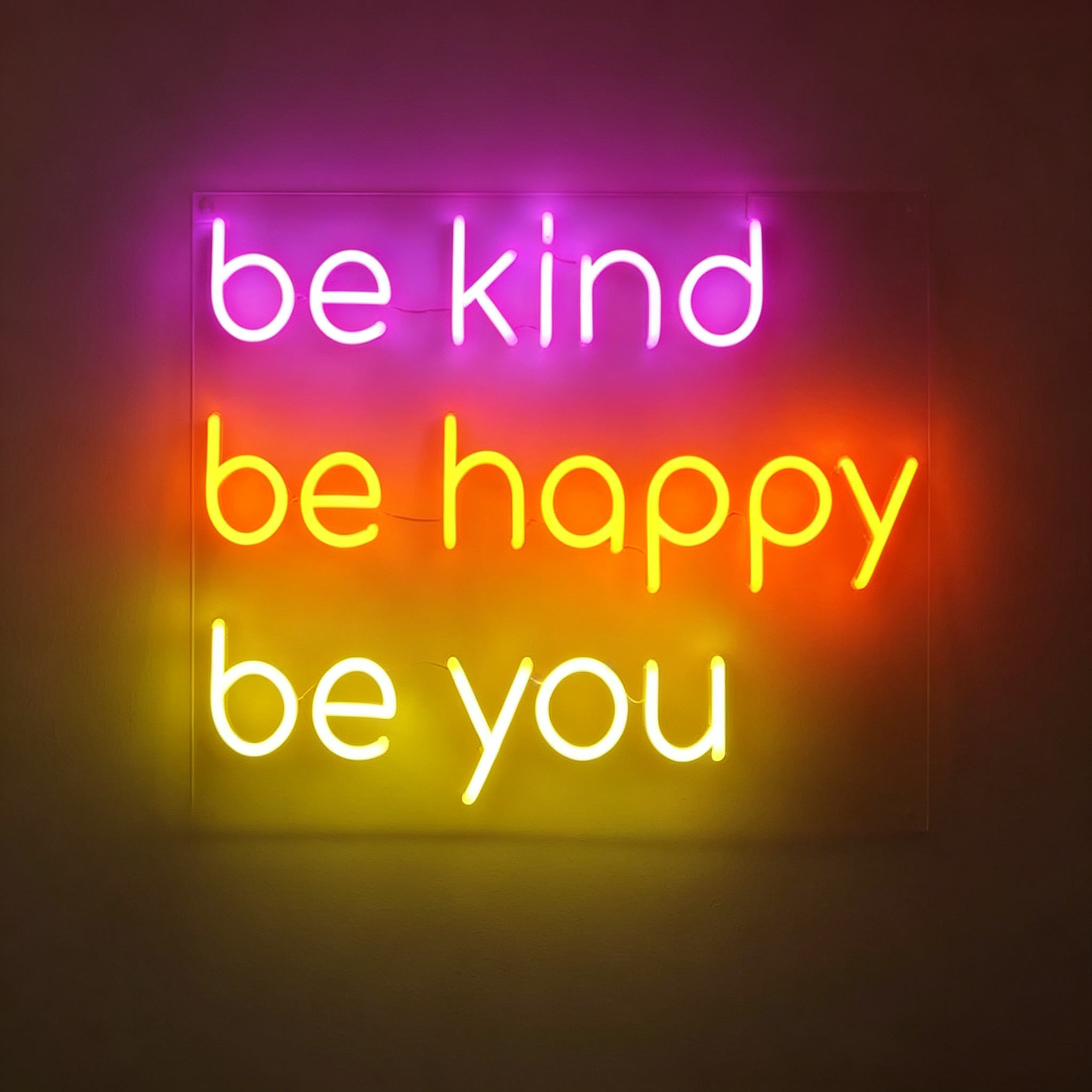 Be Kind Be Happy Be You LED Neon Sign