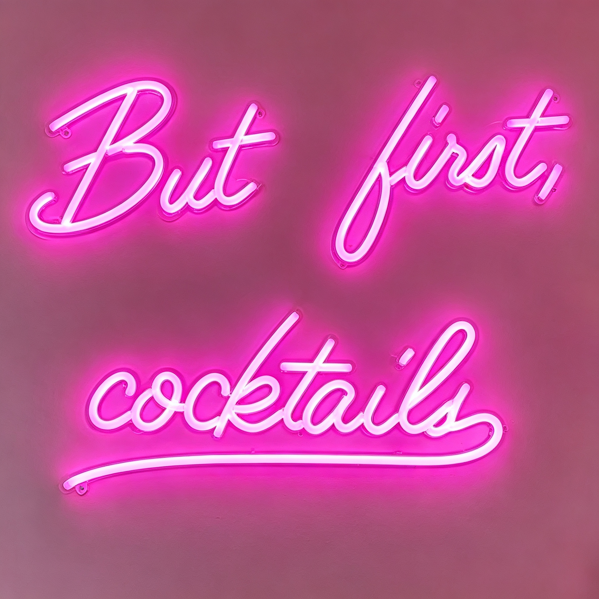 But First Cocktails LED Neon Sign