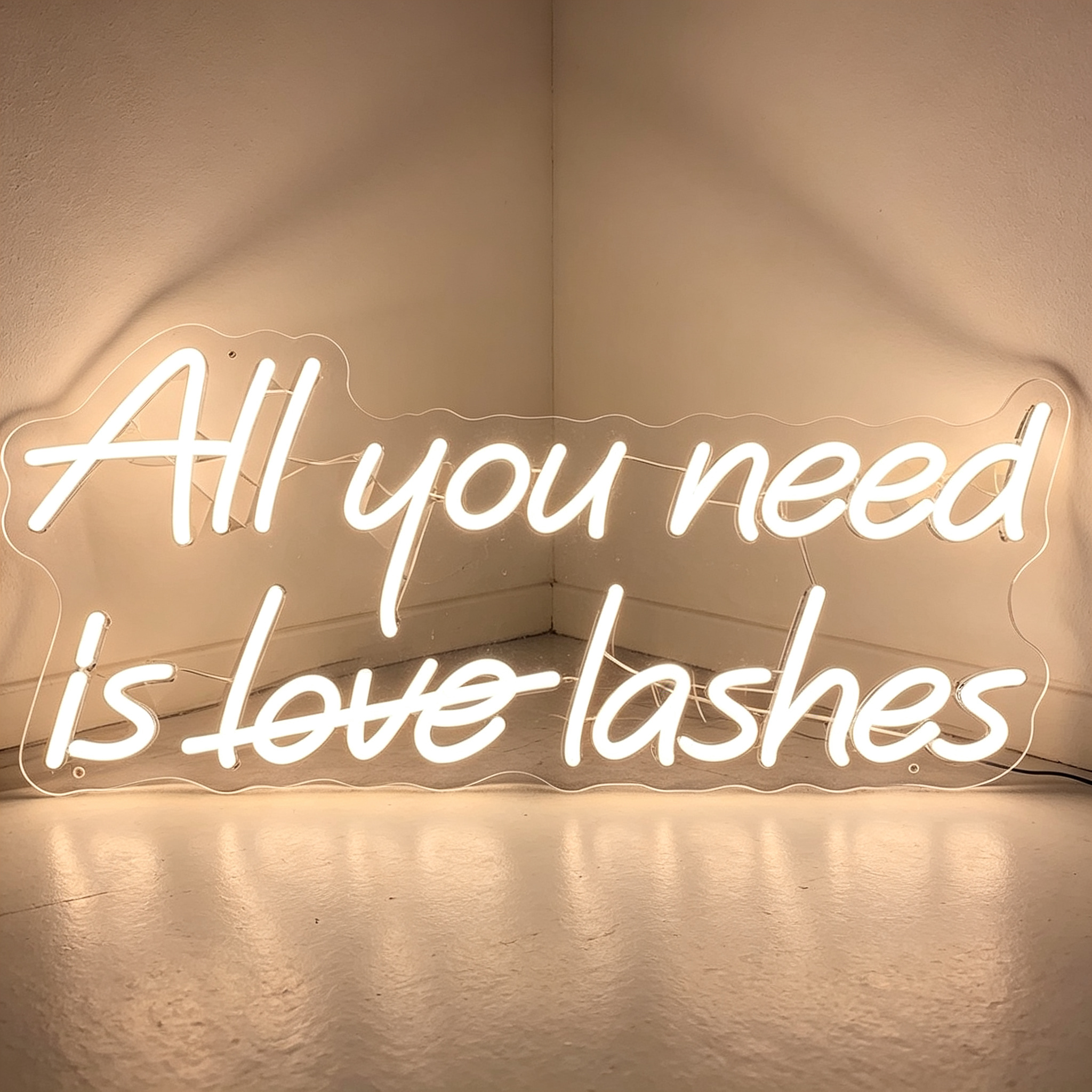 All You Need is Love Lash LED Neon Sign