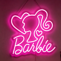 Barbie Silhouette With Hearts LED Neon Sign