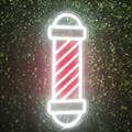 Classic Vertical Barber Pole LED Neon Sign