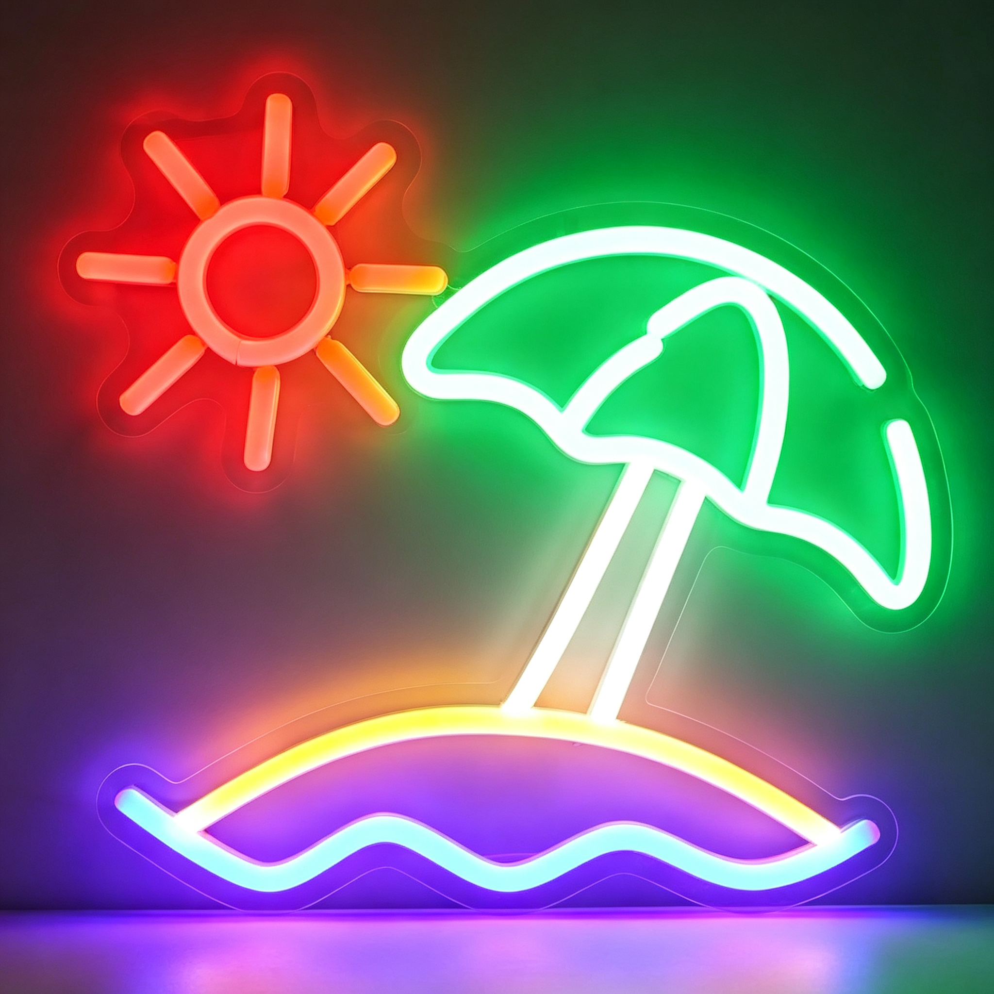 Beach Scene LED Neon Sign
