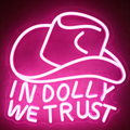 In Dolly We Trust LED Neon Sign