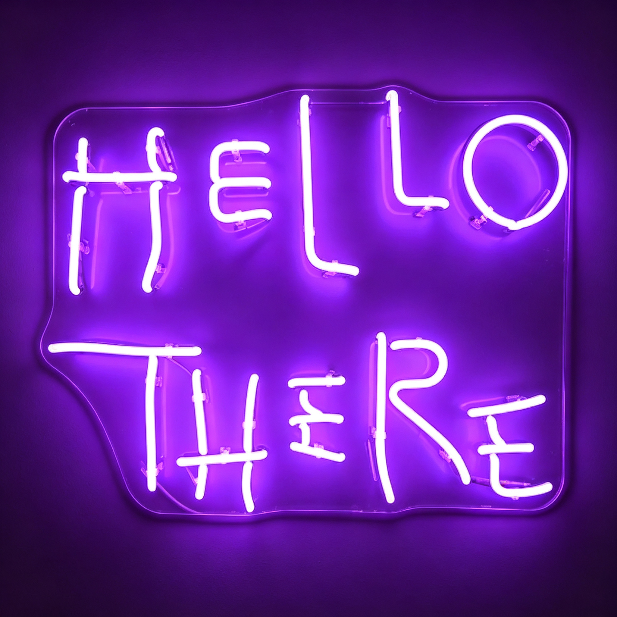 Hello There Handwritten LED Neon Sign