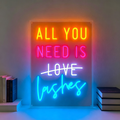 All You Need Is Love Lashes LED Neon Sign