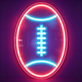 American Football Outline LED Neon Sign