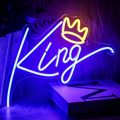 King With Crown Graphic LED Neon Sign