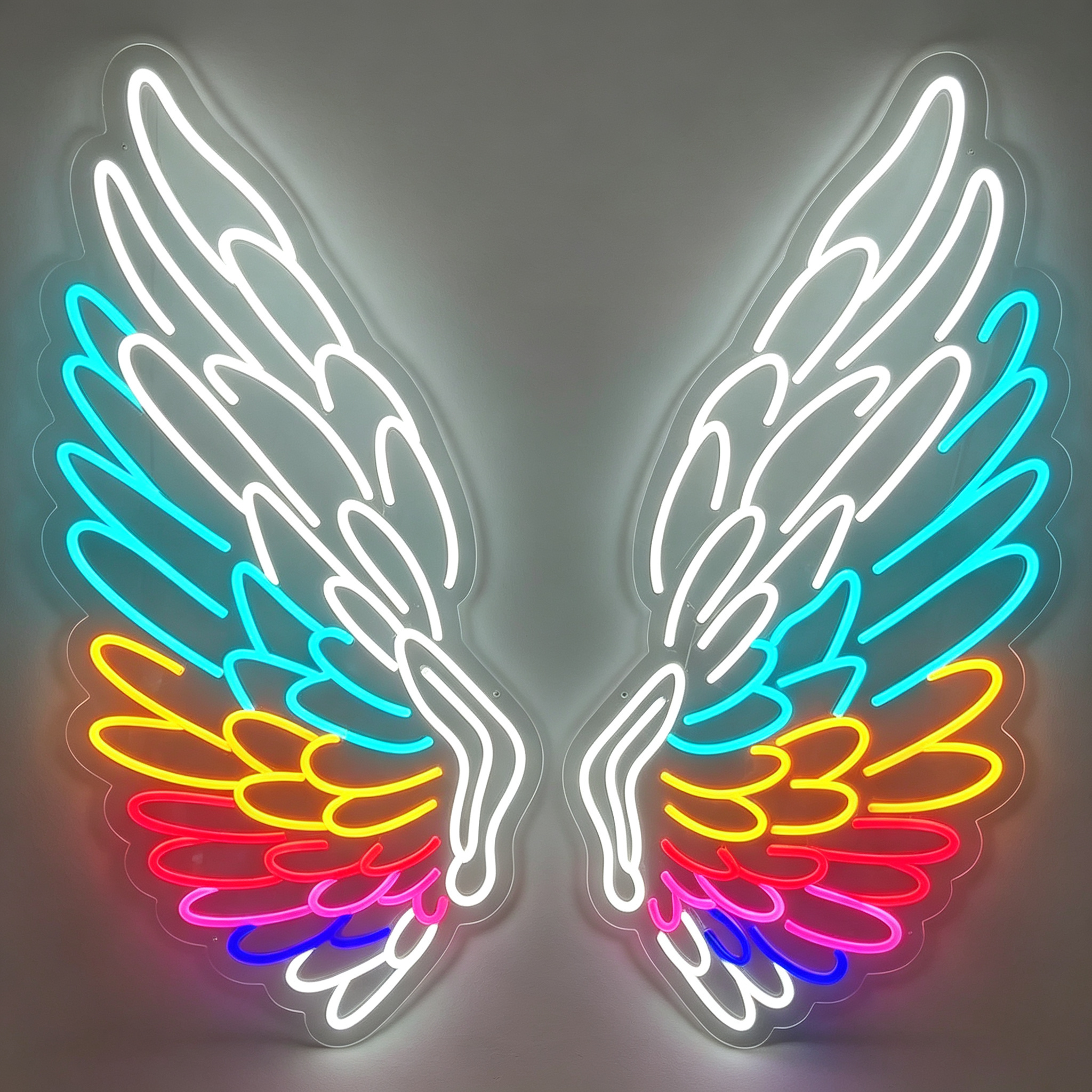 Detailed Large Angel Wings LED Neon Sign