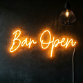 Bar Open Cursive LED Neon Sign