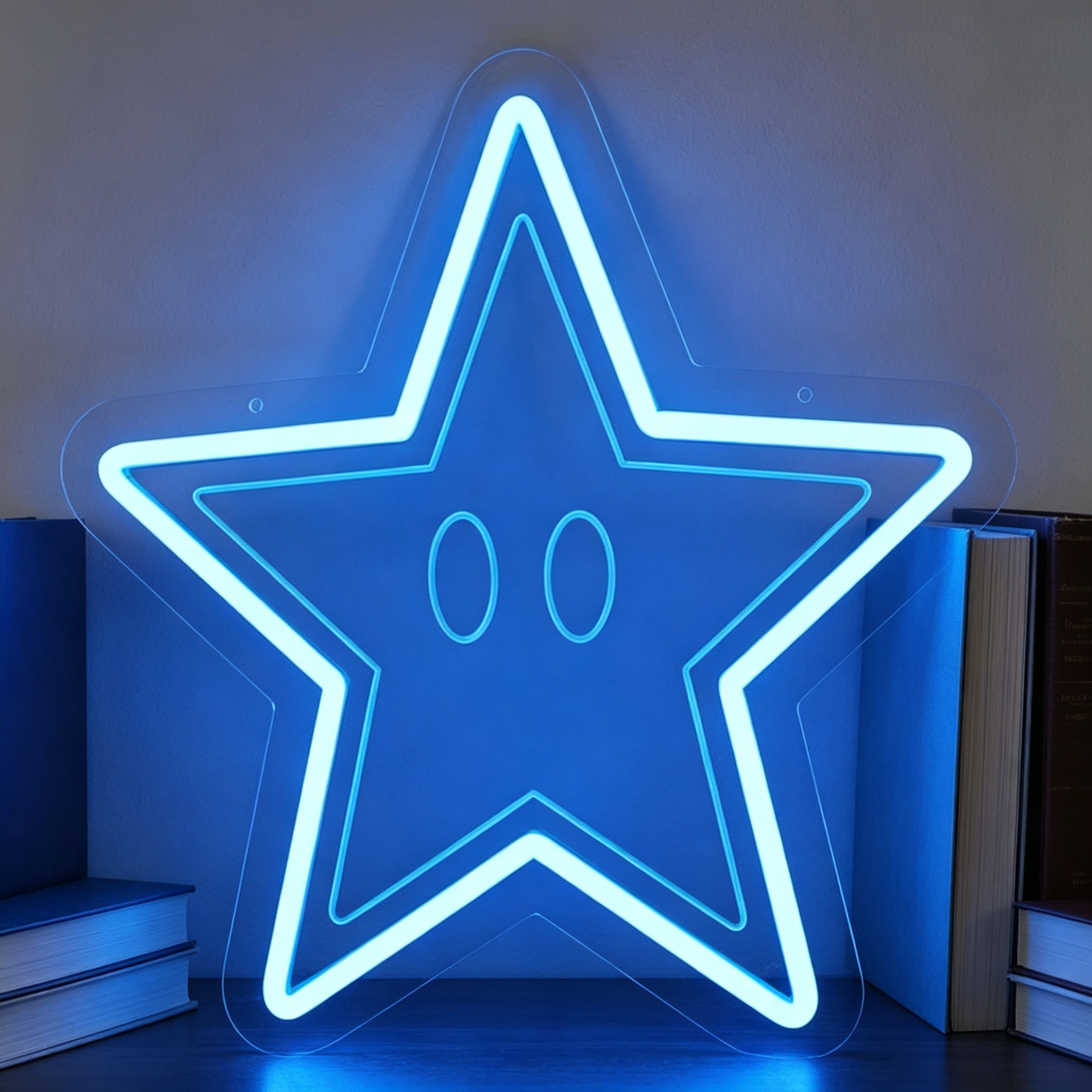 Star Character Face Graphic LED Neon Sign