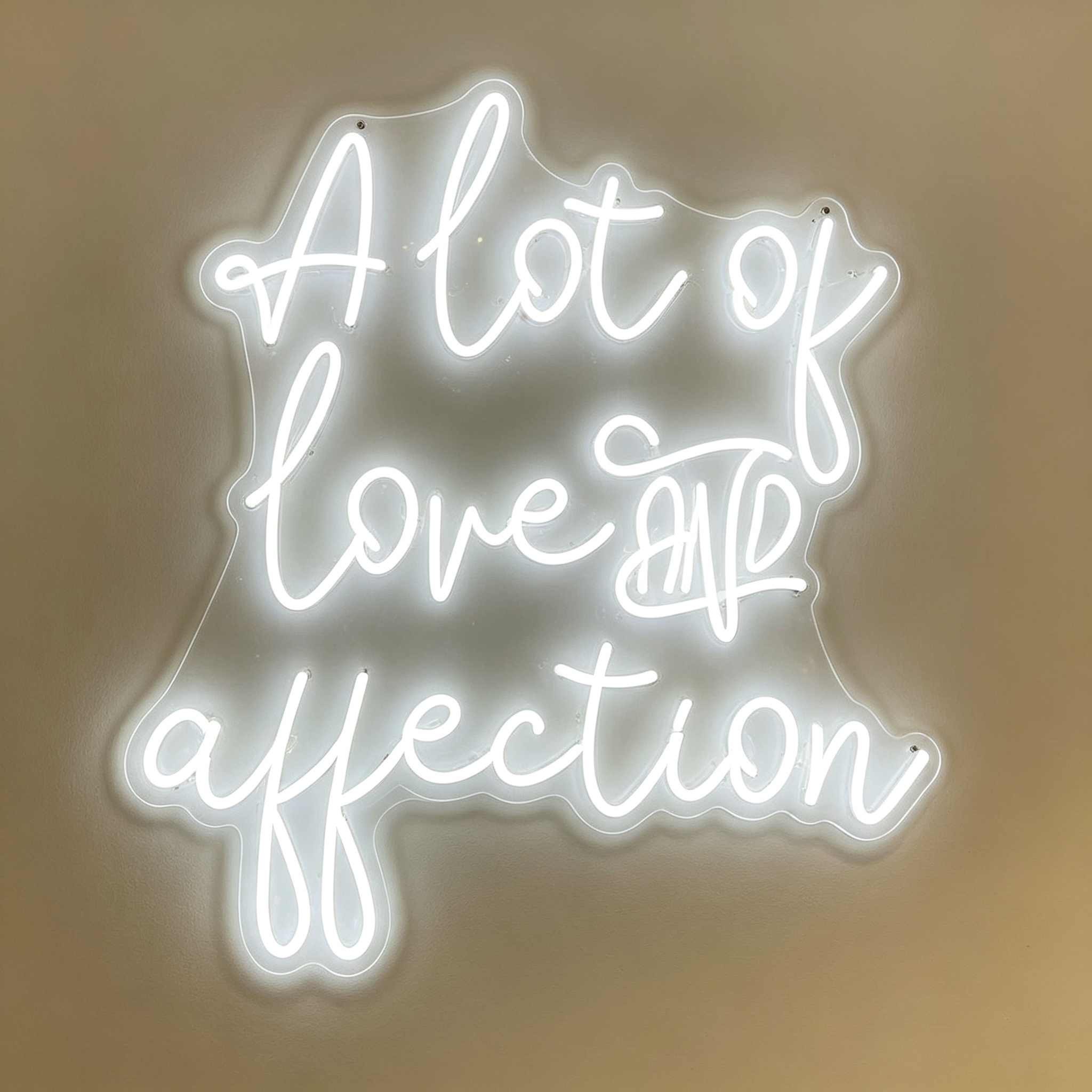 A Lot Of Love And Affection Neon Sign