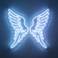 Detailed Layered Angel Wings LED Neon Sign