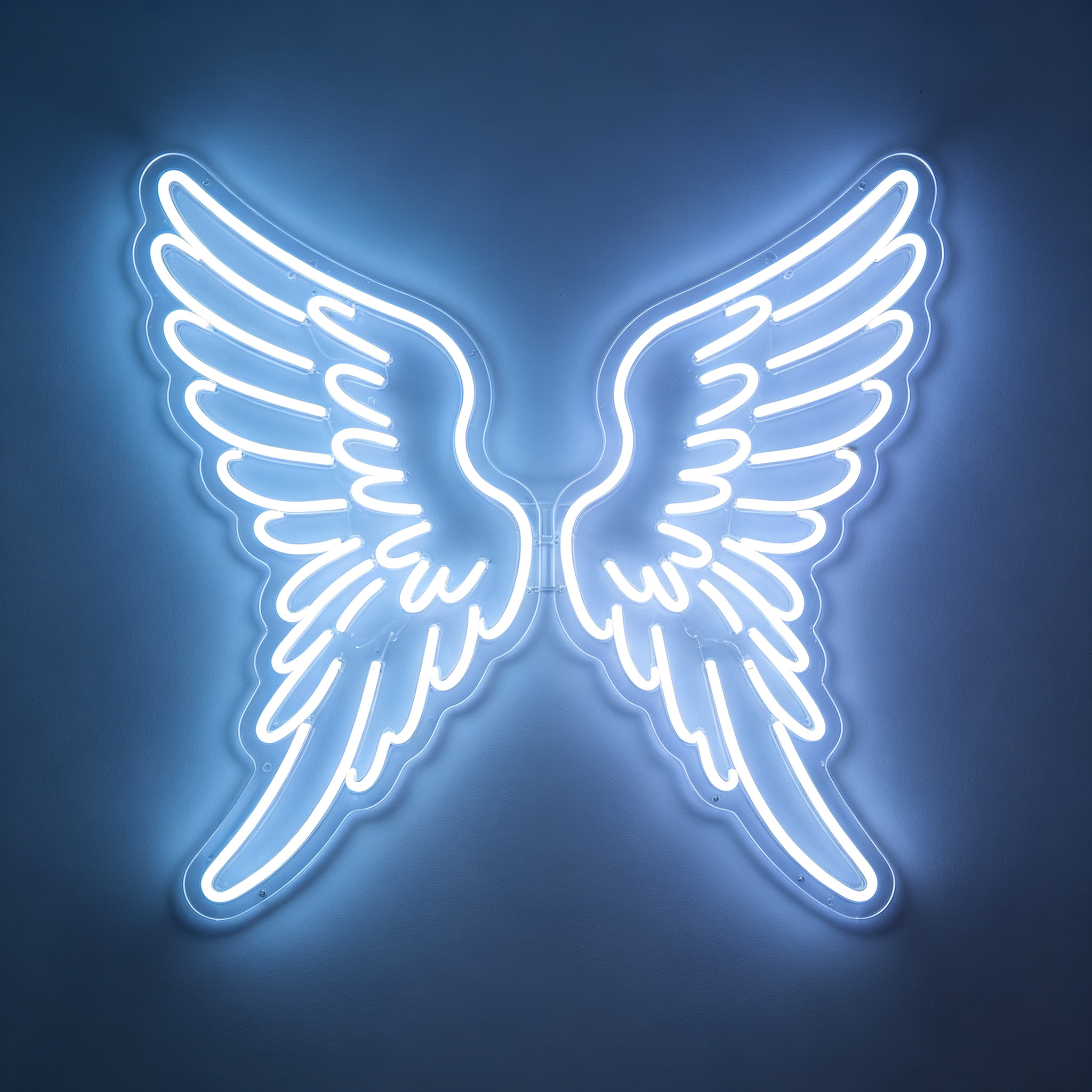 Detailed Layered Angel Wings LED Neon Sign