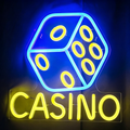 Casino Dice Neon Sign
