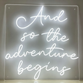 And So The Adventure Begins LED Neon Sign