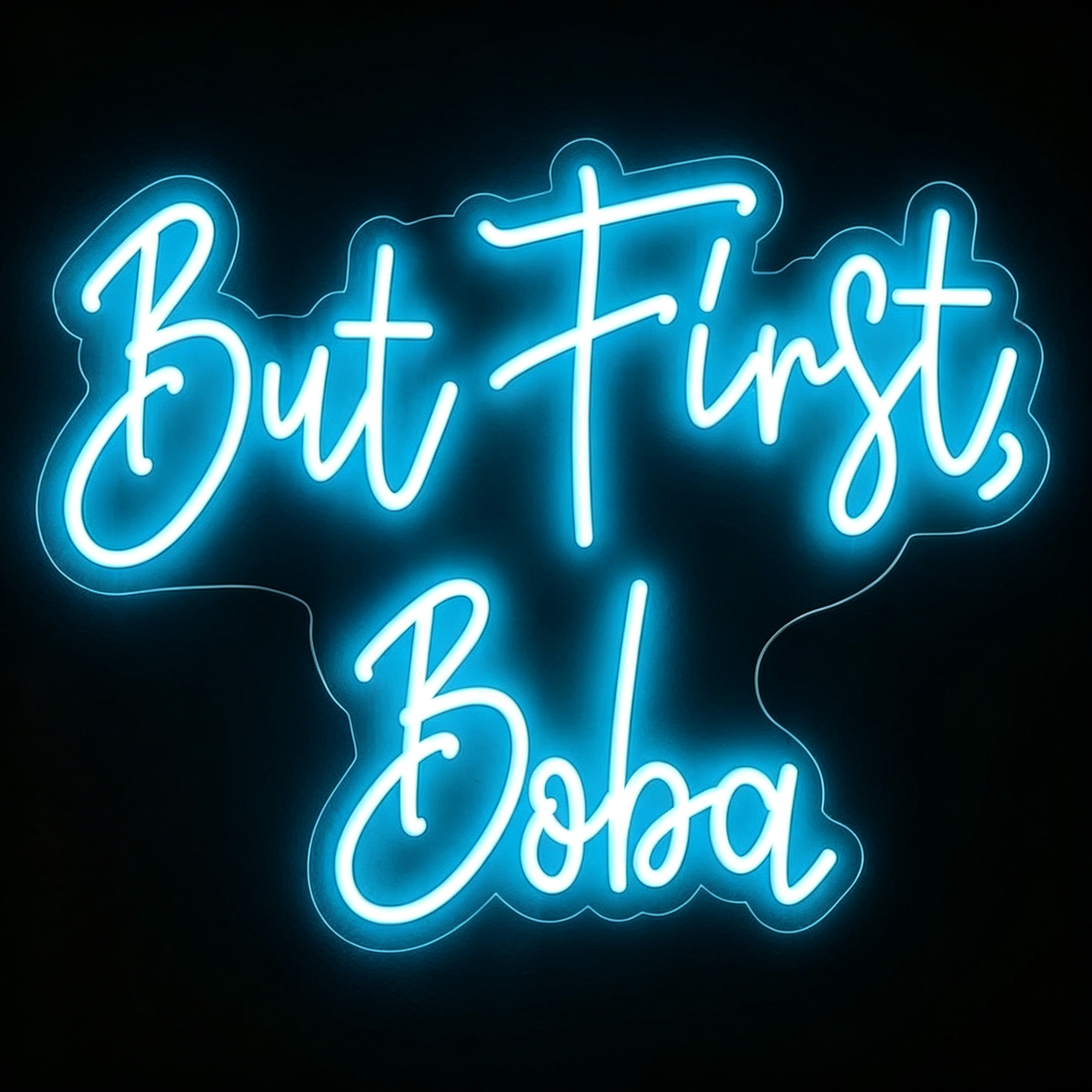 But First Boba LED Neon Sign