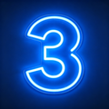 3 LED Neon Sign