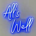 All Is Well Organic Cursive LED Neon Sign