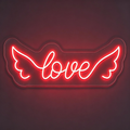 Love With Angel Wings LED Neon Sign