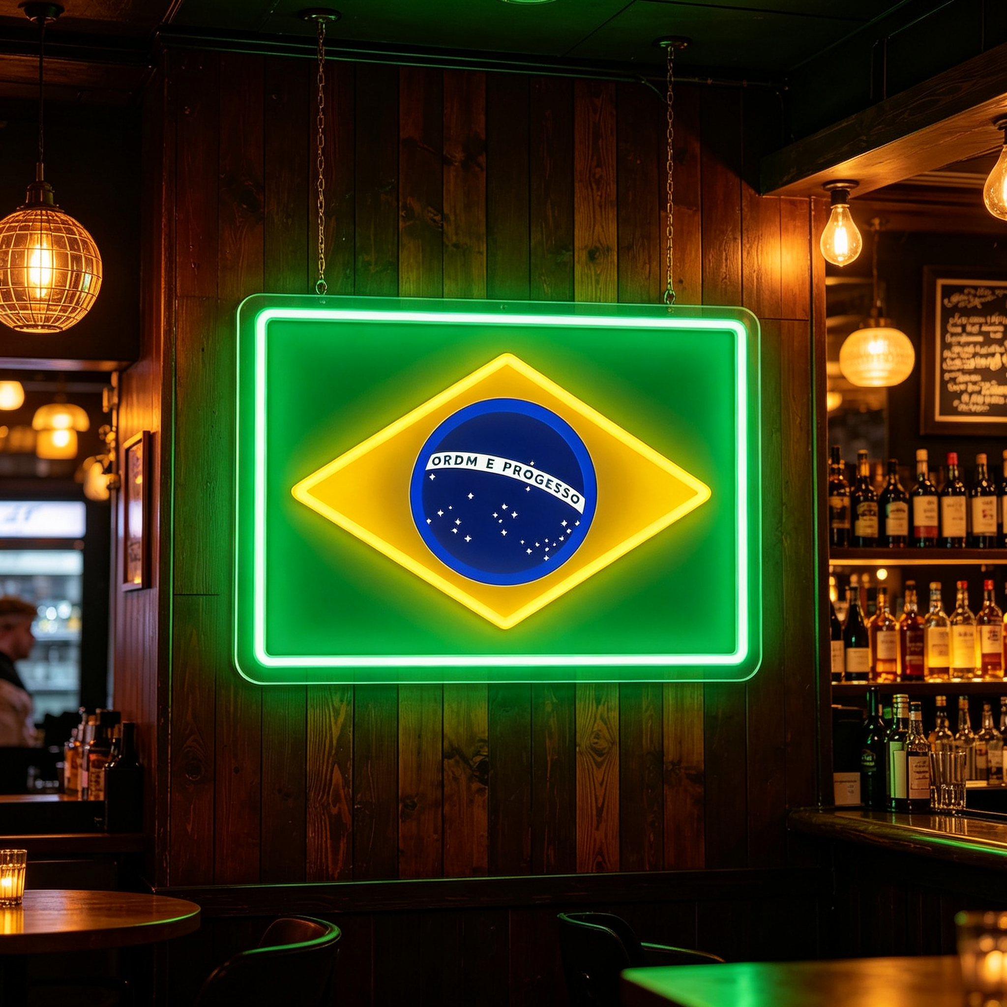 Brazilian flag Neon Sign