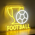 Football Trophy Neon Sign