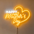 Happy Mother's Day Heart Neon Sign