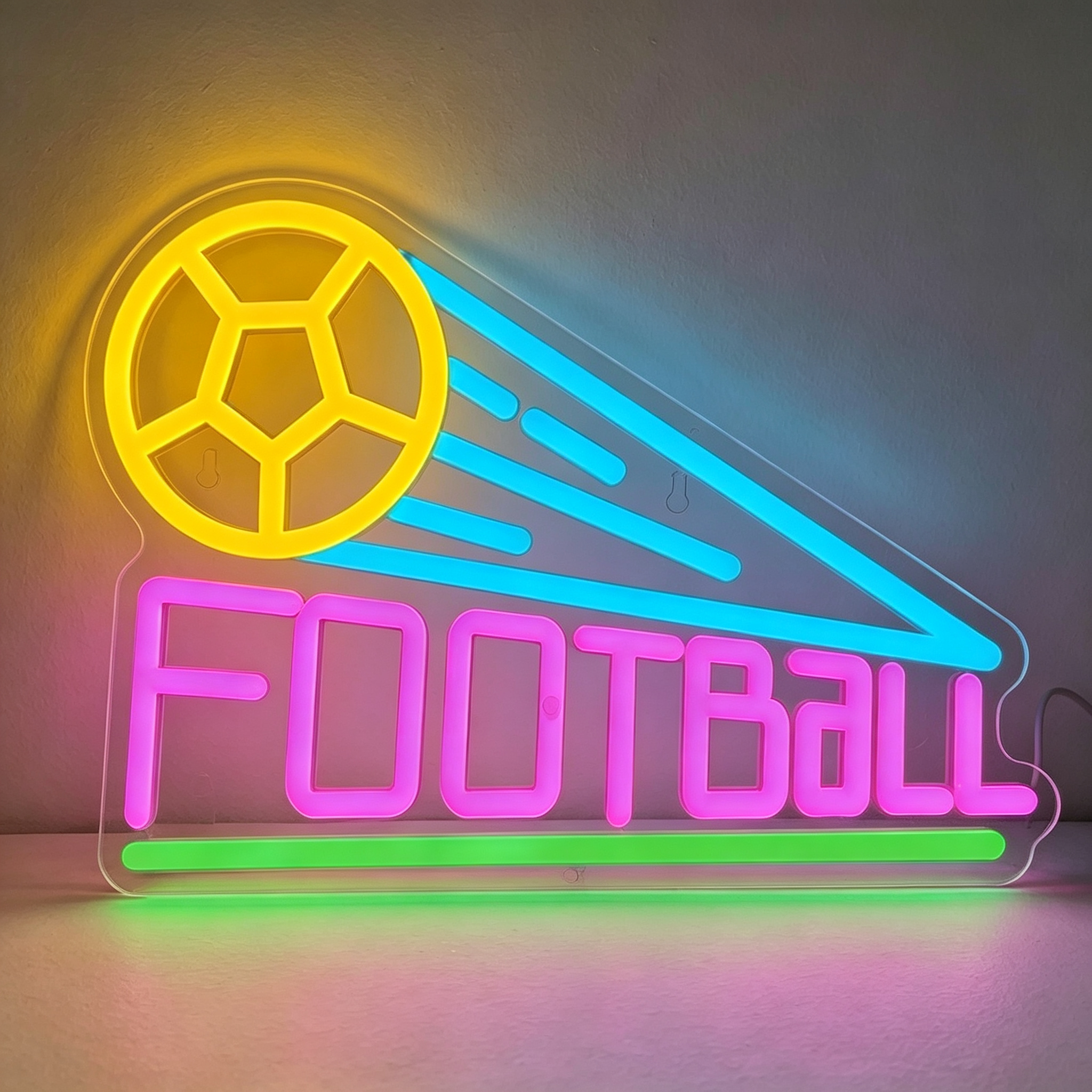 Retro Speed Football Neon Sign
