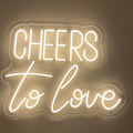 Cheers To Love Neon Sign